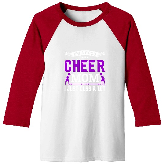 A Good Cheer Mom Cheerleading Mommy Mother's Day Baseball Tees