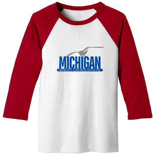 Michigan Great Lakes State Baseball Tees