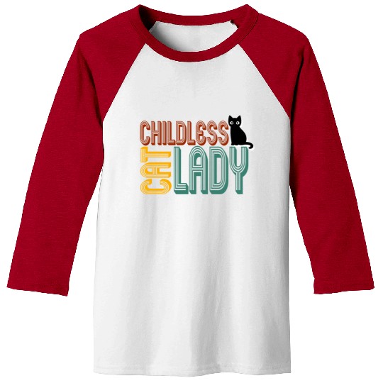 childless cat lady Kamala Harris 2024 Baseball Tees