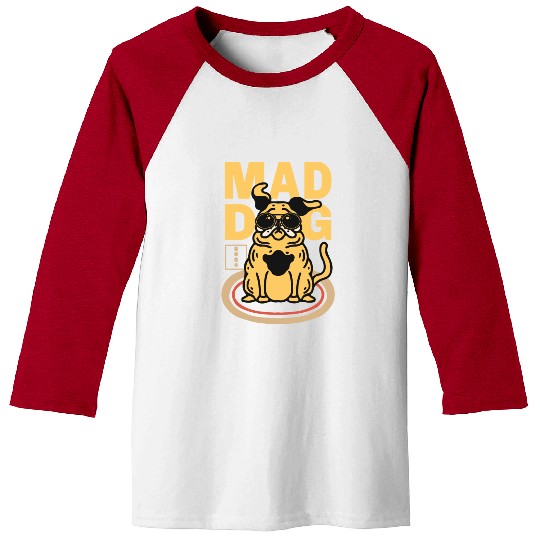 Mad Dog Animal Baseball Tees