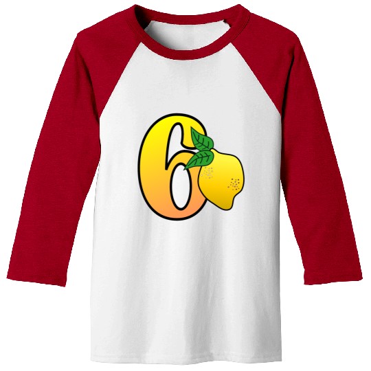 Number 60th Birthday - Lemon Baseball Tees