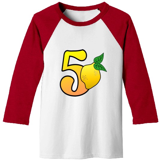 Number 50th Birthday Lemon Baseball Tees
