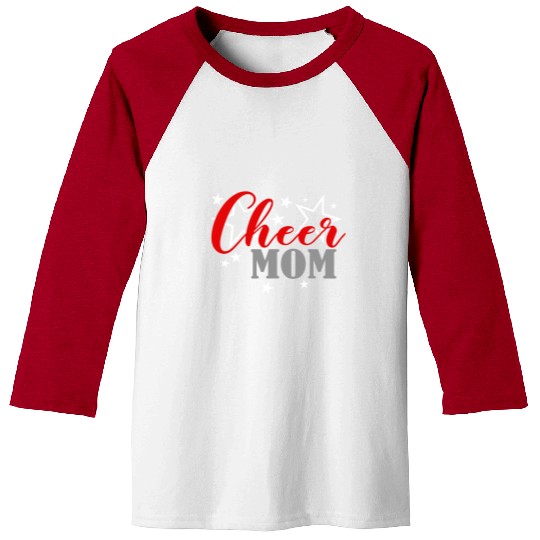 Cheerleader Proud Cheer Mom Pride Sports Supporter Baseball Tees