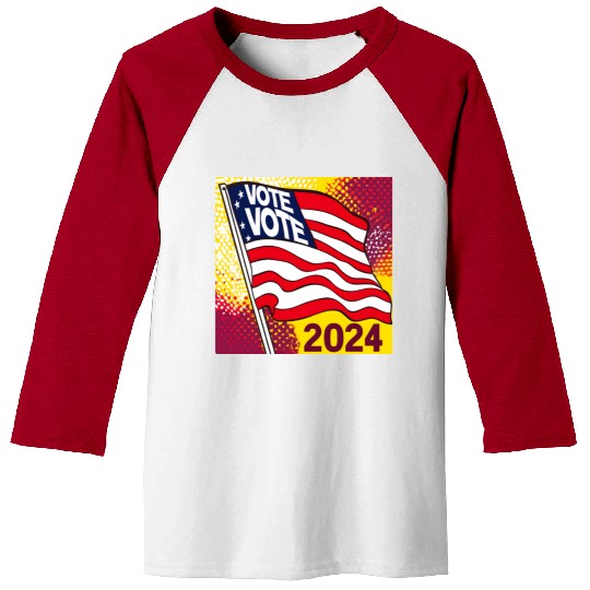 Vote 2024 Election Baseball Tees 0001