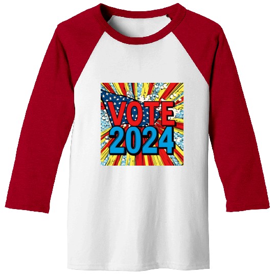 Vote 2024 Election Baseball Tees 0003