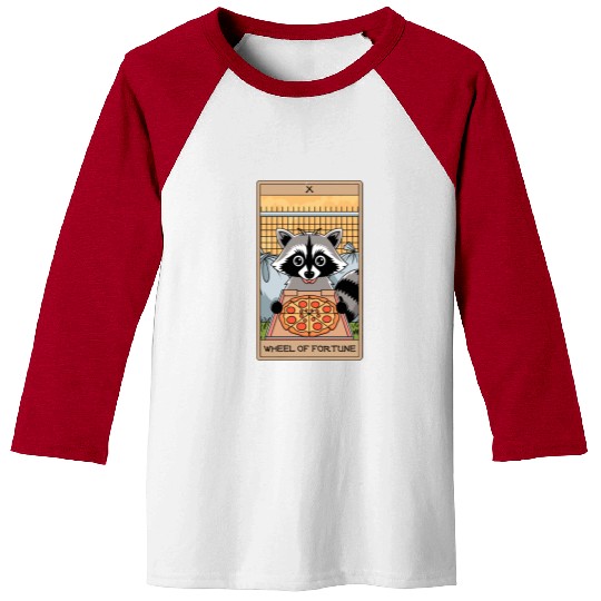 Wheel of Fortune Raccoons Tarot Card Baseball Tees