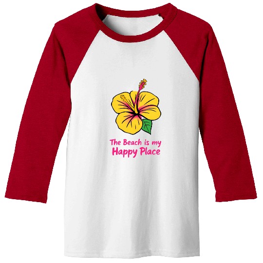 Hibiscus Harmony Baseball Tees