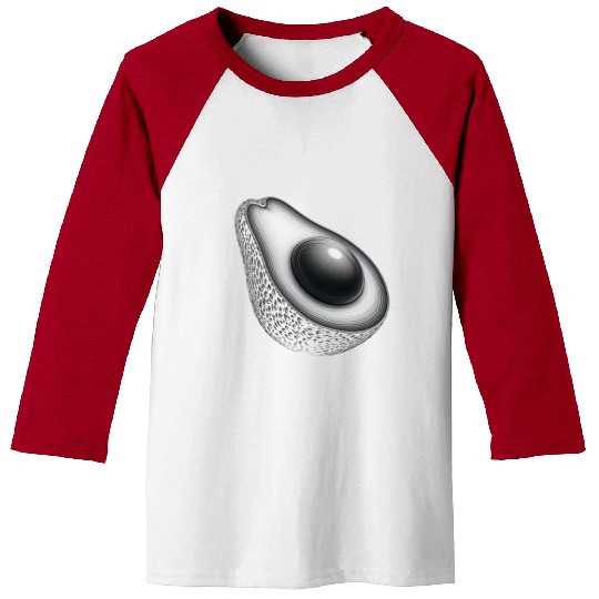 Avocado food art vegan design 5 Baseball Tees