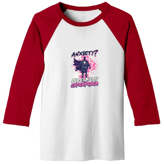 Depression Awareness Anxiety Like My Power Baseball Tees