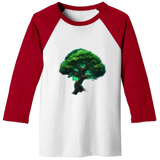 Green Space Tree Baseball Tees