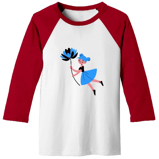 Blue Daisy Dreamer Baseball Tees