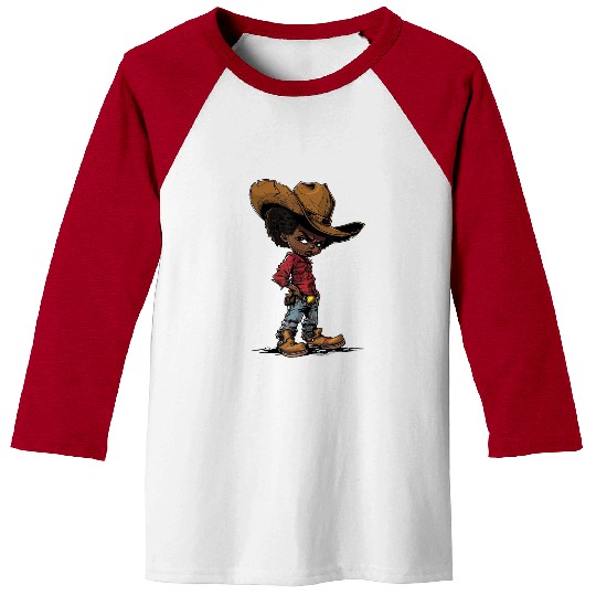 Lil Black Cowboy Baseball Tees