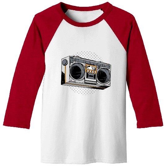 Retro Vintage 80s radio design Baseball Tees