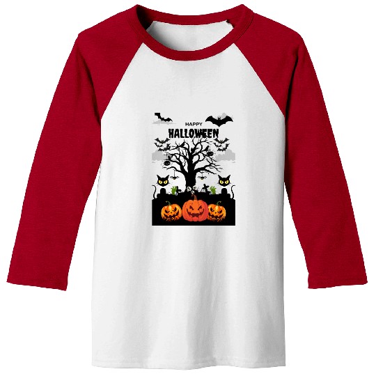 Halloween Party Baseball Tees
