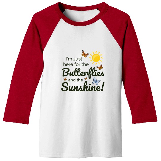 Butterfly Sunshine Insect Collector Entomology Baseball Tees