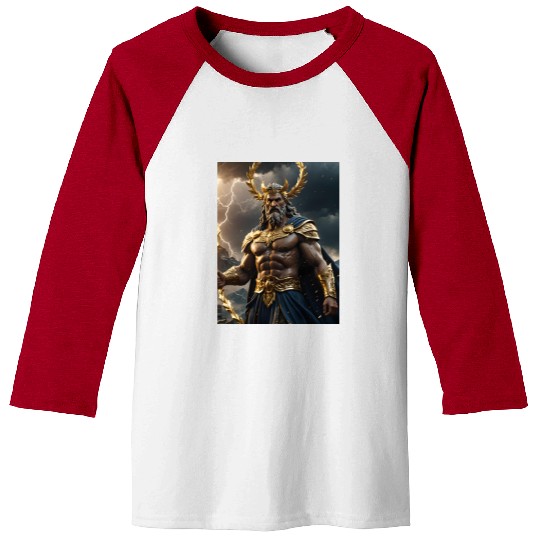 Zeus Jupiter Roman Greek God Baseball Tees