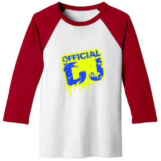 Cool Official DJ Club Music Party Stamp Graffiti Baseball Tees