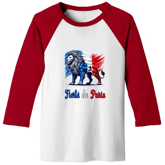 The pride of Paris flag design Baseball Tees