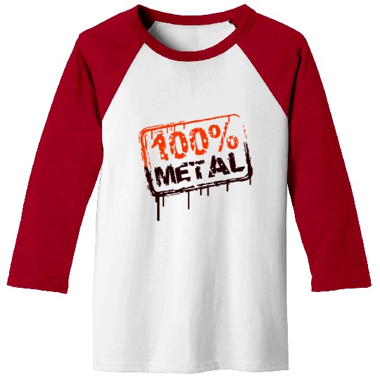 100 % Percent Metal Music Fun Graffiti Drops Stamp Baseball Tees