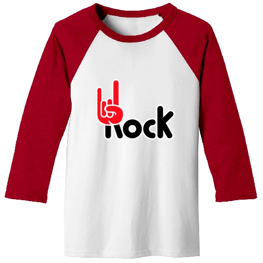Heavy Metal Fun Hard Rock Music Horns Hand Gesture Baseball Tees