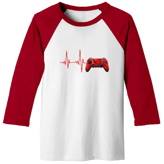 Gamer Heartbeat - Gaming Is Life Baseball Tees