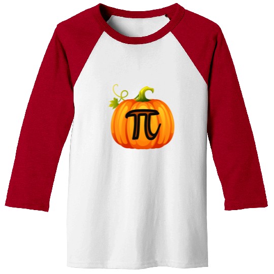 Pumpkin Pi Math Halloween Thanksgiving Pie Day Baseball Tees