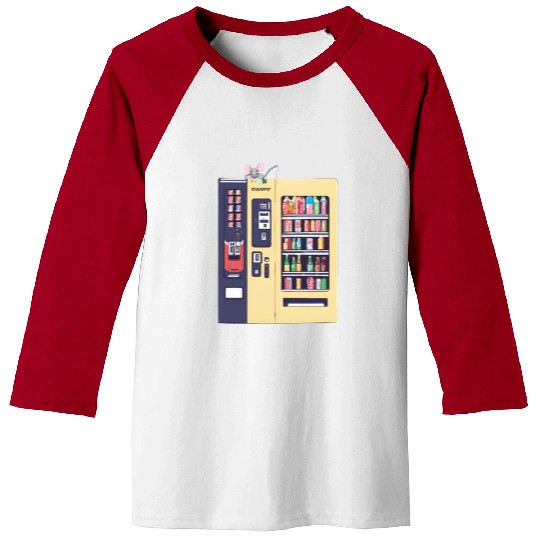 Japanese vending machine with little friend. Baseball Tees