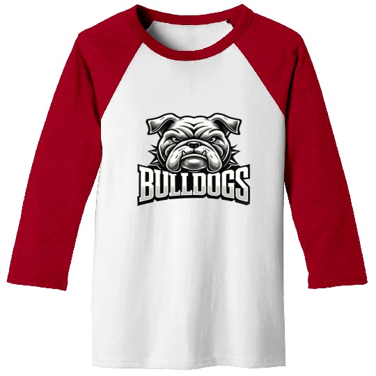 Bulldogs Mascot Back To School Team Spirit Baseball Tees