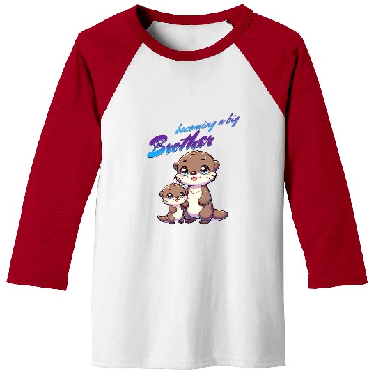 Soon I'll Be A Big Brother, Sweet Otter Brother Baseball Tees