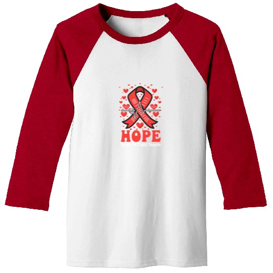 CHD Awareness Hope Beats In Little Hearts Baseball Tees