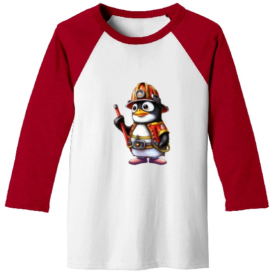 funny penguin, Penguin Famila Baseball Tees