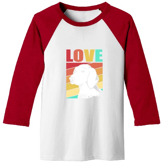 Retro German Shorthaired Pointer Dog I Love My GSP Baseball Tees