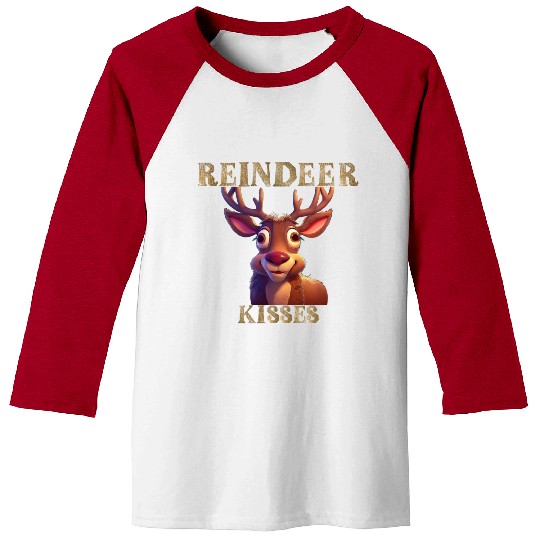 Reindeer Kisses - A Sweet Holiday Treat Baseball Tees