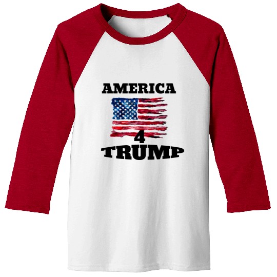 America 4 trump Baseball Tees