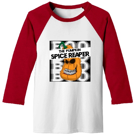 Pumpkin spice reaper halloween style coffee Baseball Tees