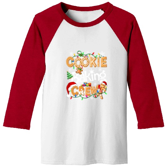 Cookie baking crew Cooking Lover Xmas Gingerbread Baseball Tees