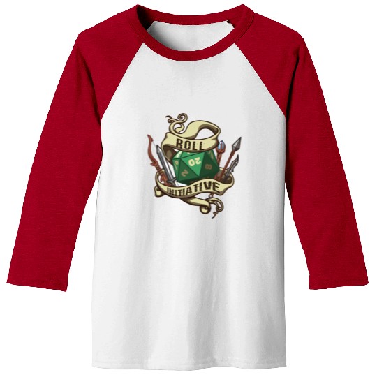 Roll Initiative Adventure Magic Dungeon Baseball Tees