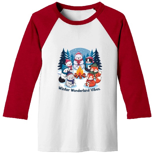 Winter wonderland vibes Baseball Tees