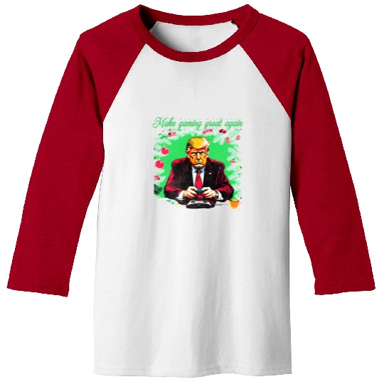 Make gaming great again Trump Christmas Baseball Tees