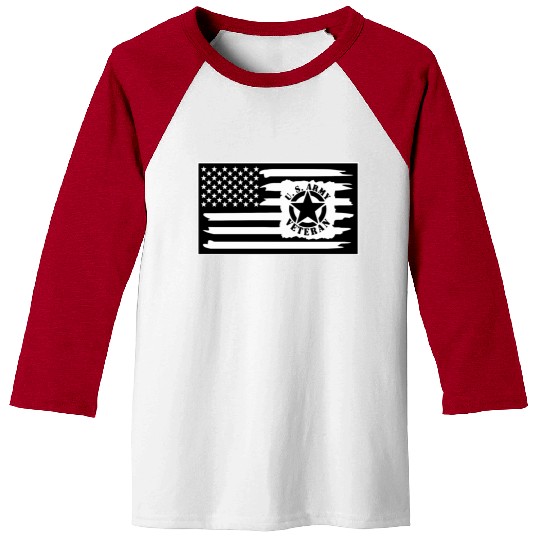 Army Veteran Flag LIKE US ON FB #USAPatriotGraphic Baseball Tees