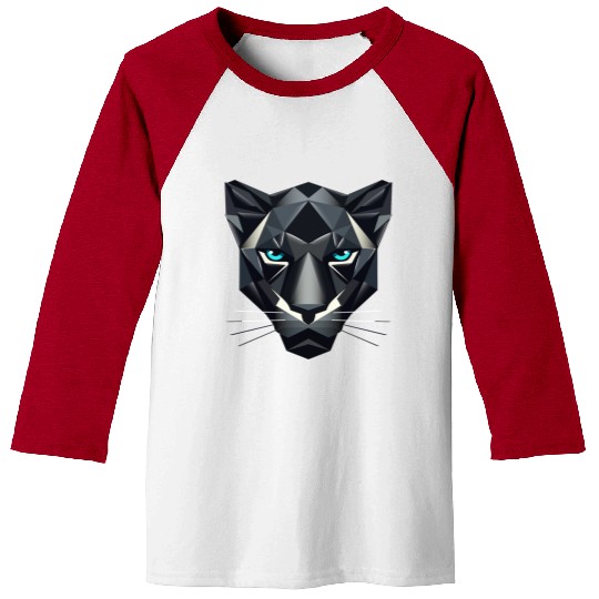 Geometric Black Panther - Power and Elegance Baseball Tees