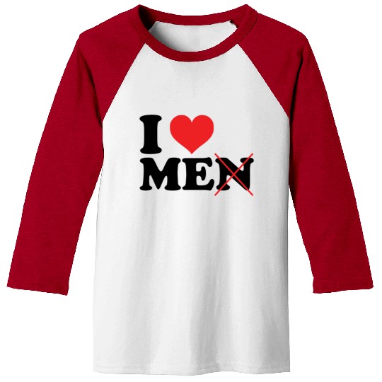 I Love Me Not Men Baseball Tees
