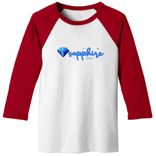 Sapphire gemstone jewel Baseball Tees