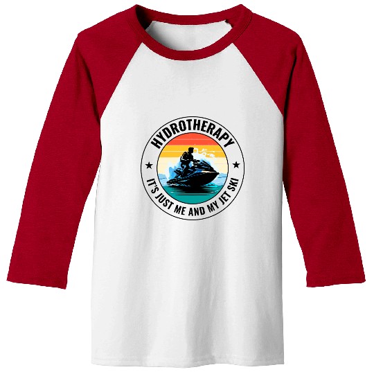 Jet Ski Hydrotherapy Ocean Adventure Watersports Baseball Tees