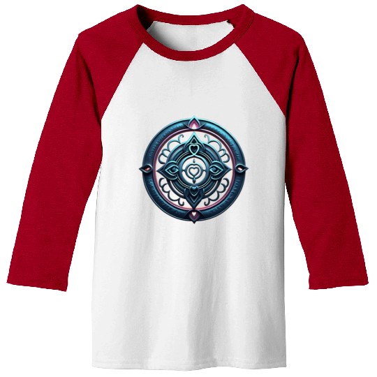 Sacred Heart Mandala Baseball Tees