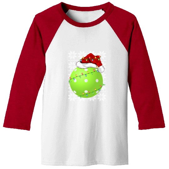 Pickleball Santa Baseball Tees