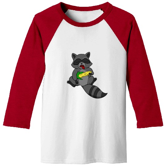 Sleeping Raccoon Baseball Tees
