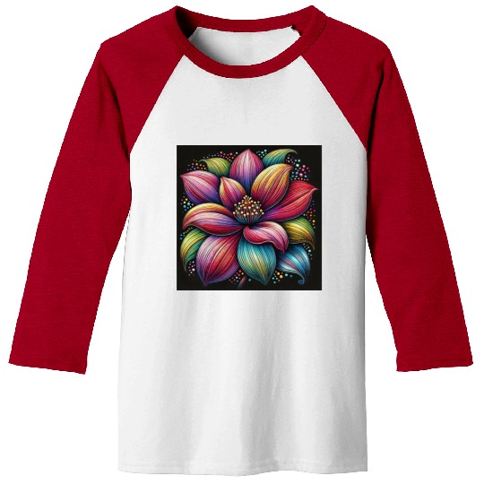 flower transparent Baseball Tees