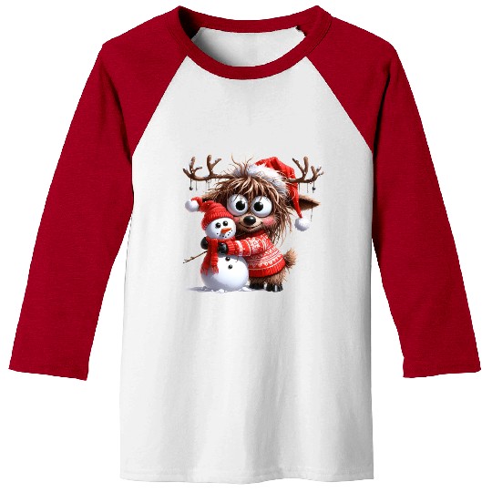 Christmas Merry Christmas For Gift Reindeer Baseball Tees