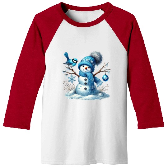 Snowman Christmas, Funny Snowman Baseball Tees